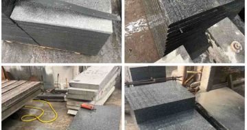 石嘴山 芝麻黑地铺石材