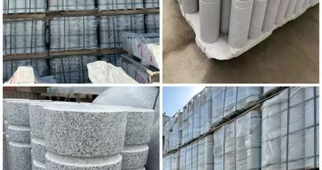 石嘴山 芝麻白花岗岩挡车柱、隔离柱多少钱