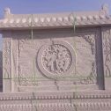 石嘴山 芝麻白花岗岩屏风，照壁，影壁