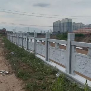 石嘴山 石材河道栏杆