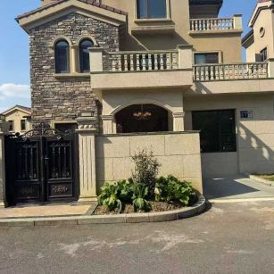 石嘴山黄金麻别墅干挂效果展示