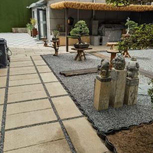 石嘴山仿古石铺装效果