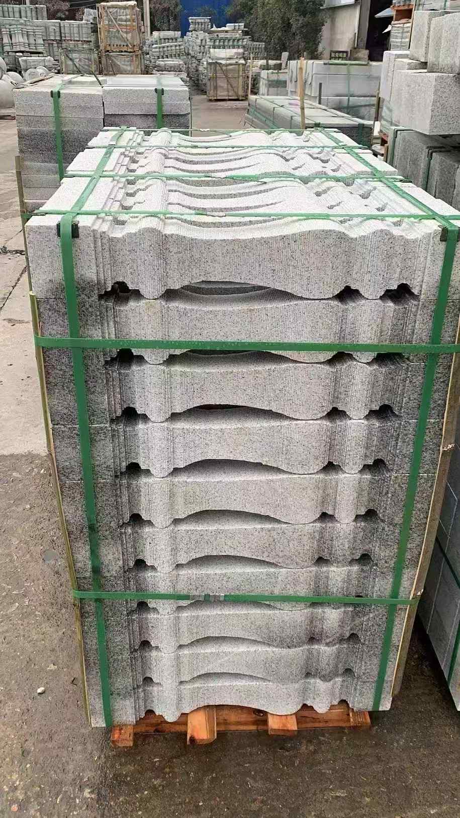 石嘴山 芝麻白方形拉丝面，栏杆花瓶柱